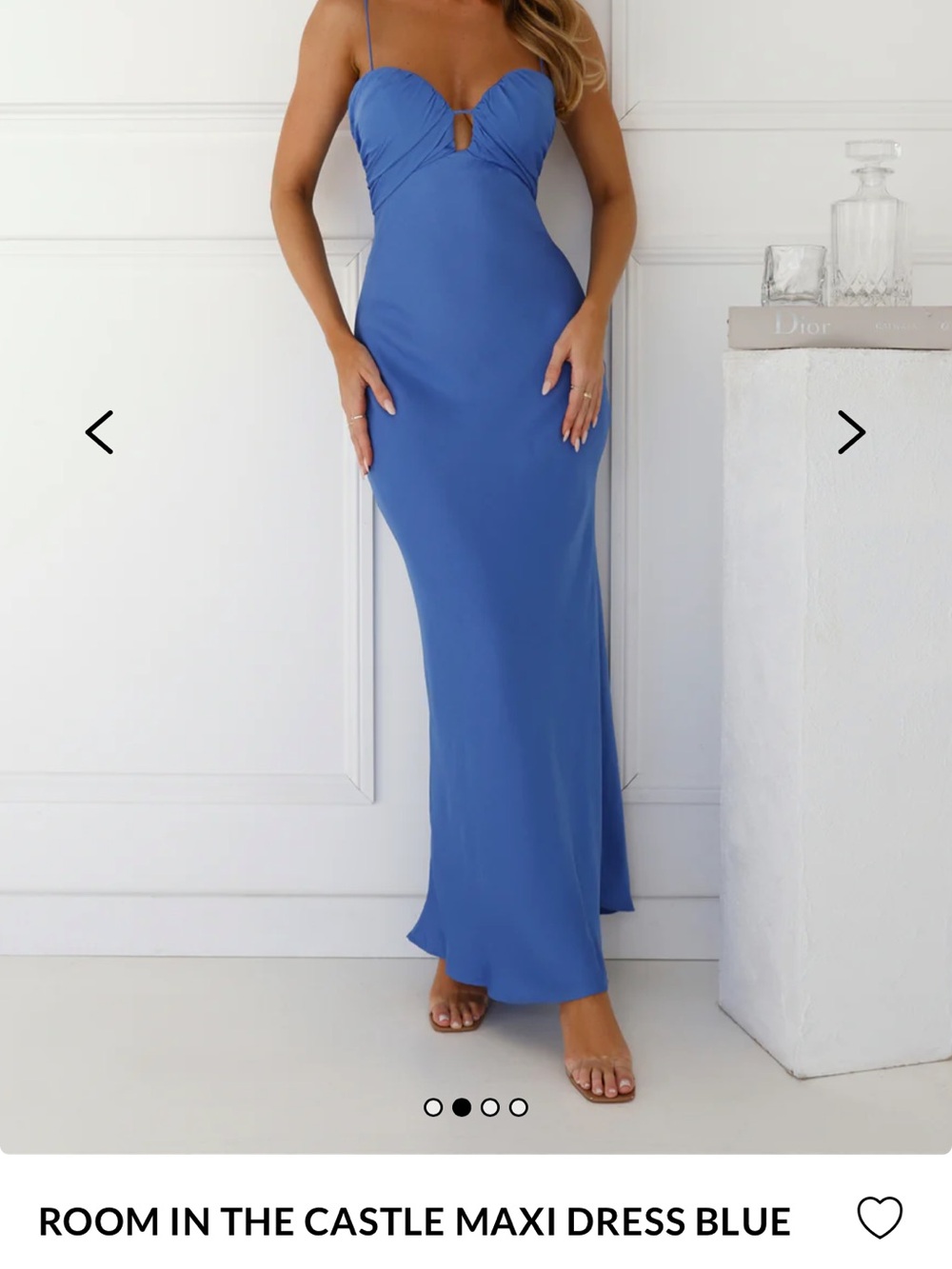 Hello Molly Blue Satin Dress